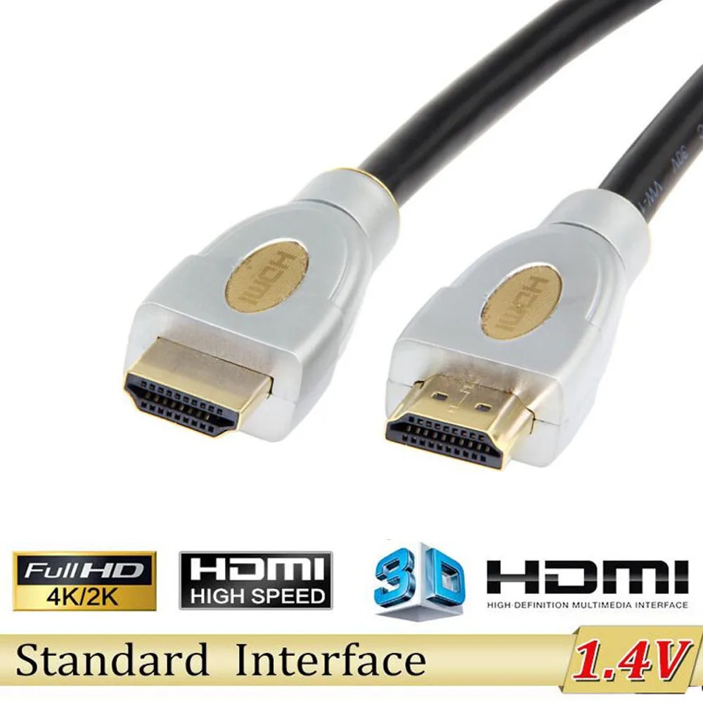 High speed Standard 25M 30M 40M 50M 60M HDMI cable V2.0 Gold Plated Plug Male-Male 3D 1080p 4K Ship By DHL Wholesale