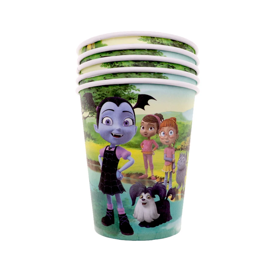 10 шт. Vampirina чашки для девочек одноразовая посуда набор украшения дня рождения
