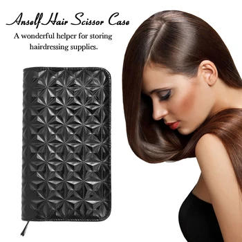 

Hair Scissor Case Hairdressing Bag Barber Salon Pouch Holder for Hair Stylist Black