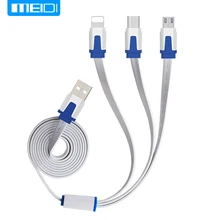 (3 в 1 кабель мобильного телефона) meidi USB кабель для iPhone8X 7 6 6 S 5 SE Зарядное устройство Тип c Micro USB кабель для Android amsung s5 S6 S7