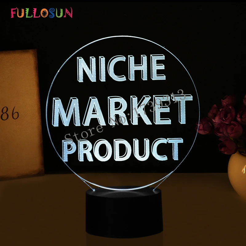 

LED Lamp Design for Customization 7 Color Night Lights as Holiday Novelty Gift