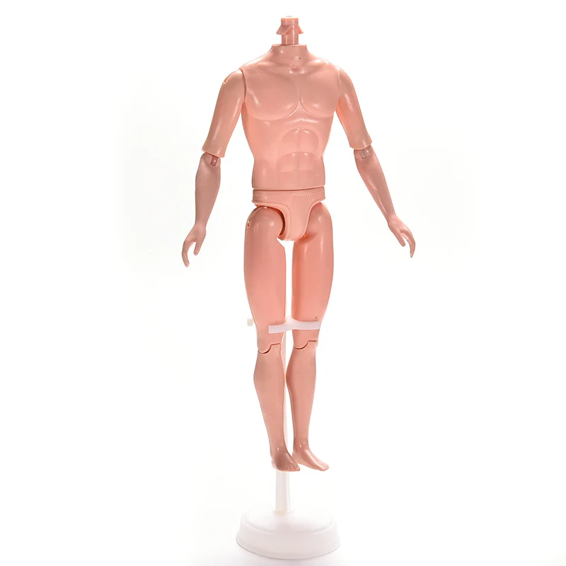 

1PC DIY All Joints Moveable Boy Body Toy Doll without Head Doll Male Naked Body For Baby Dolls
