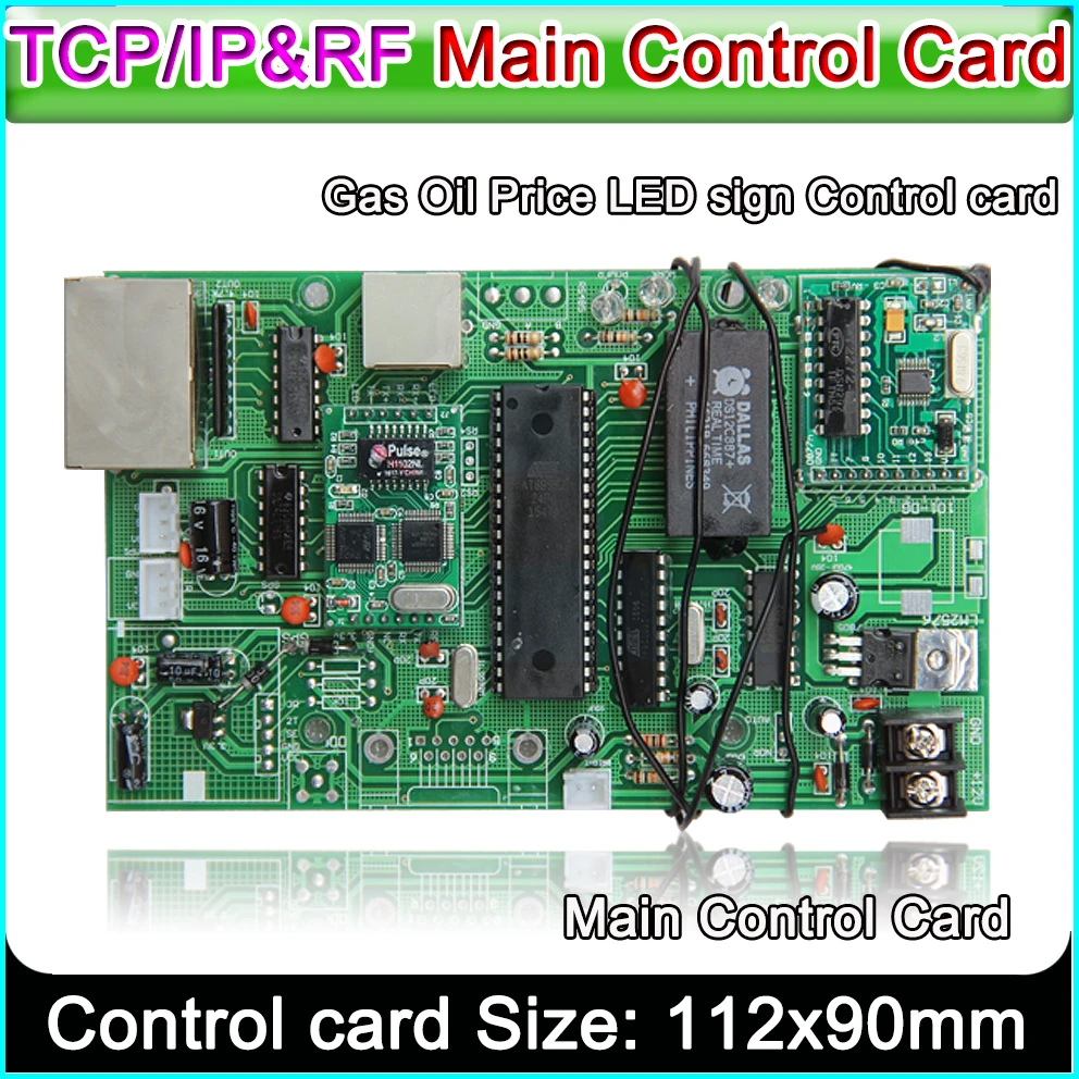Светодиодная вывеска управления Совета все газа цен на нефть модуля Главного управления карты tcp/ip и управления РФ карты