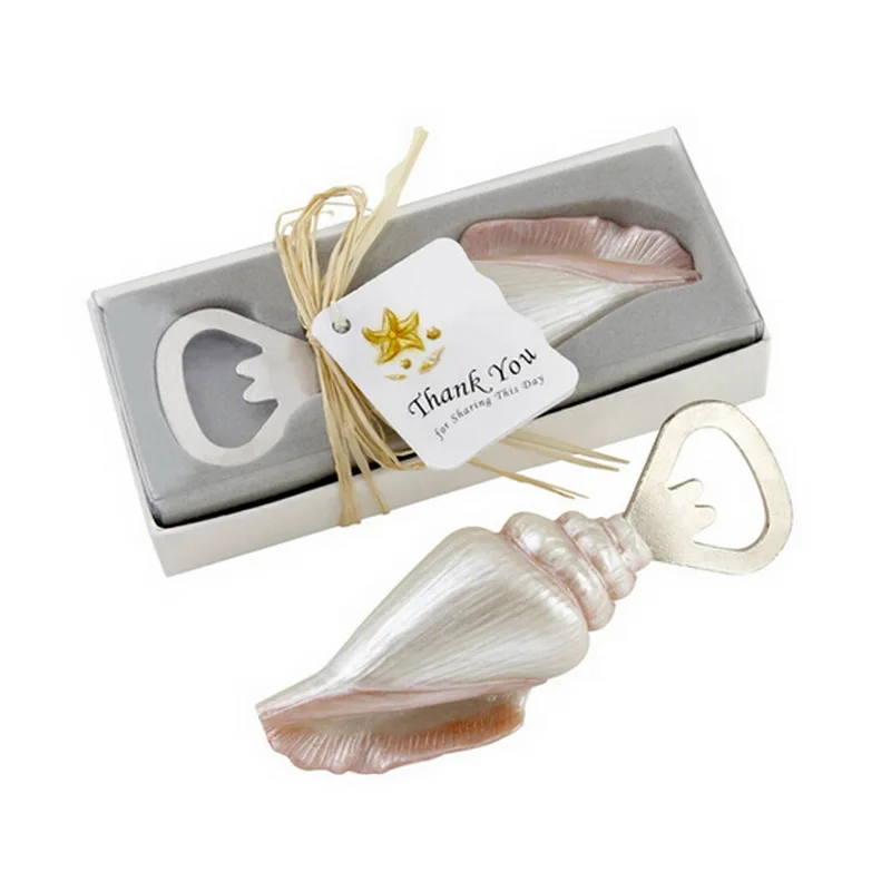 

(12pcs/lot)FREE SHIPPING+"Shore Memories" Sea Shell Bottle Opener Beach Themed Wedding Favors Party Giveaway For Guest