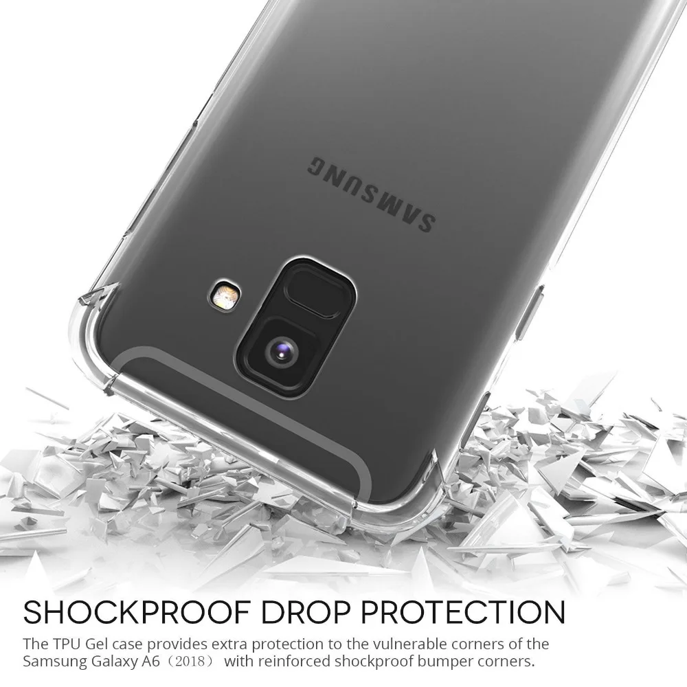 For Galaxy J4 J6 J8 2018 J400F J600F SM-J800FN Drop-Proof Hybrid Armor Soft Clear TPU Case Samsung Couqe |
