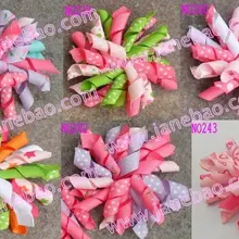 2," 140 шт коркер банты для волос Смешанные сотни цветов коркер заколки для волос