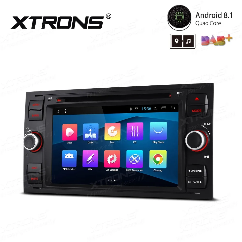 Top XTRONS 7" Android 8.1 Car Stereo DVD Player Radio GPS Navigation WIFI TPMS for FORD Focus II C-Max 2005 2006 2007 Fusion Transit 1