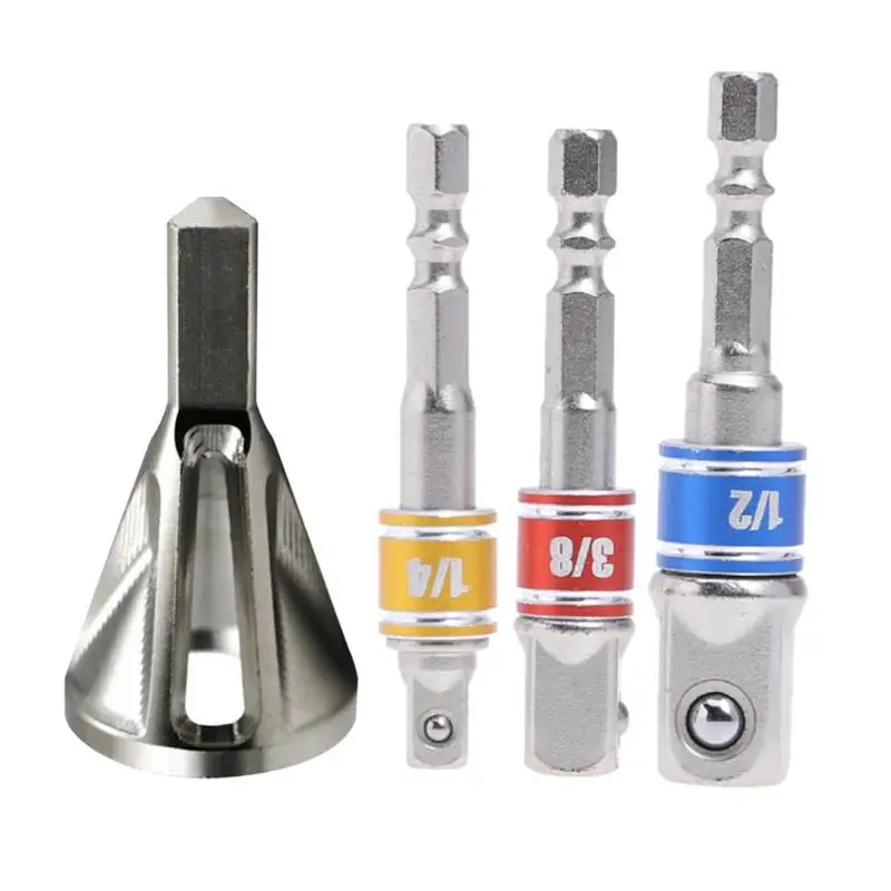 FAERIE Stainless Steel Deburring External Chamfer Tool Drill Remove Burr Bolt Repairer
