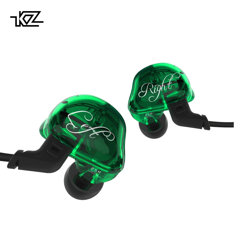 KZ ZSR Six Drivers In Ear Earphone Armature And Dynamic Hybrid Bluetooth Headset  Bass With Replaced Cable Noise Cancelling