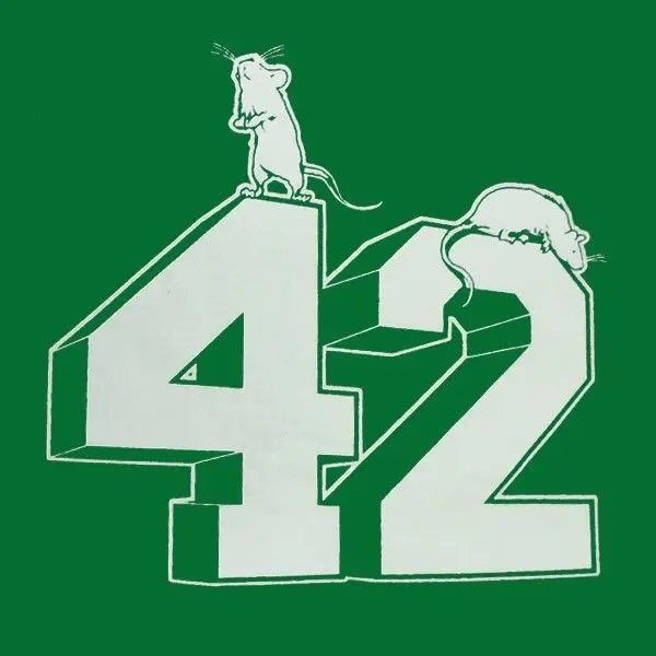 Модная мужская футболка бесплатная доставка Hitchhiker's Guide to the Galaxy вдохновленная 42