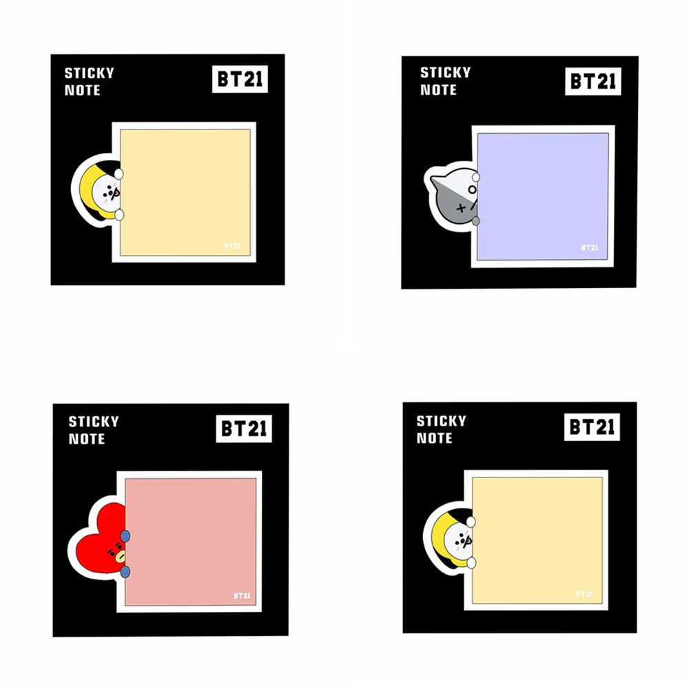 

30PCS/Box Cute Korean Sticky Notes Memo Pad Kawaii Stationery Planner Notepad Paper Bookmarks School Office Supply