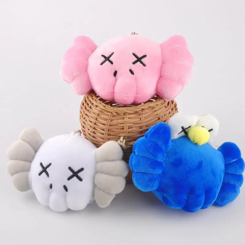 

1 Pc new lovely Cartoon Head style Sesame Street Plush doll Keychain bag Pendant plush toys for kids gift