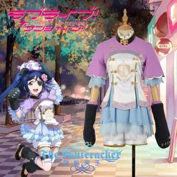 

2017 New!Anime Love live Sunshine!!Aqours Animal Awaken Matsuura Kanan Thick Satin Halloween Cosplay Costume for women Dress