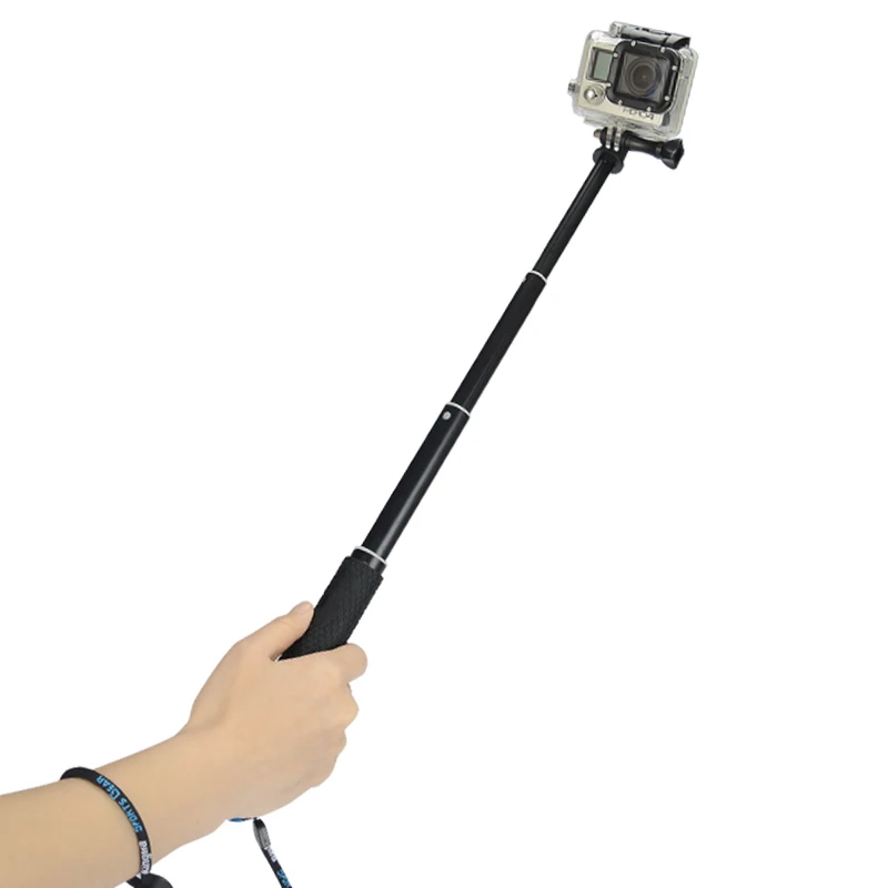 TUYU алюминиевый выдвижной ручной монопод для селфи Gopro gopro Go Pro Hero 5 3 4 SJCAM sj4000 SJ5000 Xiaomi