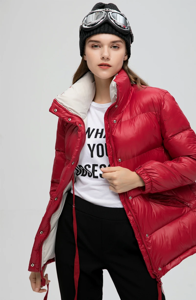 Bagomoto Новая женская зимняя куртка, плотное теплое зимнее пальто, женская парка, Женская куртка, зимнее пальто размера плюс, верхняя одежда