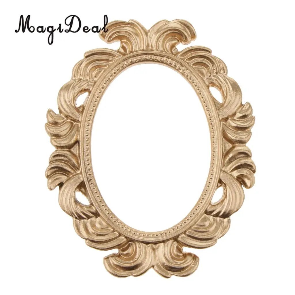 

Vintage Oval Baroque Resin Door Peephole Frame Home Decor Wedding Favor Gold