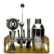 Greenhill Premium Bar Werkzeugsatz/8 Stücke Barware Cocktail Shaker Kit (18/8), Muddler, Jigger, löffel, ausgießer, eiszange & Stand