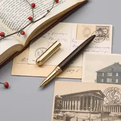 Металлическая латунная ручка для подписи из сандалового дерева изысканная упаковка подарит таинственные подарки подпись гелевая ручка