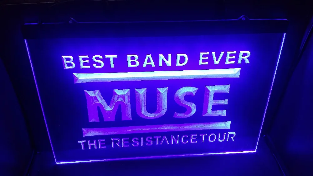 Yy-101 Лучшая группа никогда не MUSE пивной бар Паб 3d знаки светодиодный неоновый