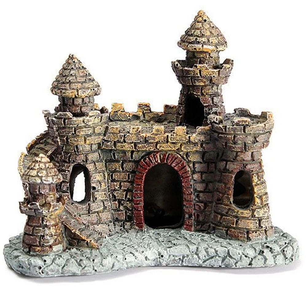 Buy Resin Aquarium Castle Decor Fish Tank Ornaments