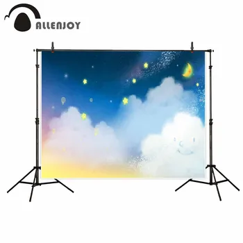 

Allenjoy newborn photography background Cute cartoon child cloud cotton candy photo studio photobooth high quality not blurry