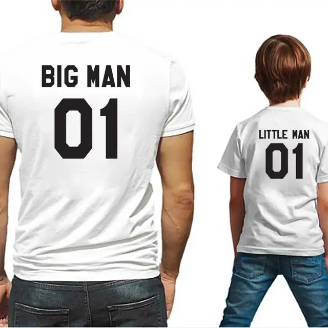 Father son Cotton short sleeved T-Shirts Daddy and baby Kids Family outfits O Neck Woman Clothing Casual New 2019 boy clothes