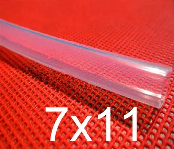 

7mm ID 11mm OD 7x11 Transparent Food Grade Medical Use FDA Silicone Rubber Flexible Tube / Hose / Pipe / tubing