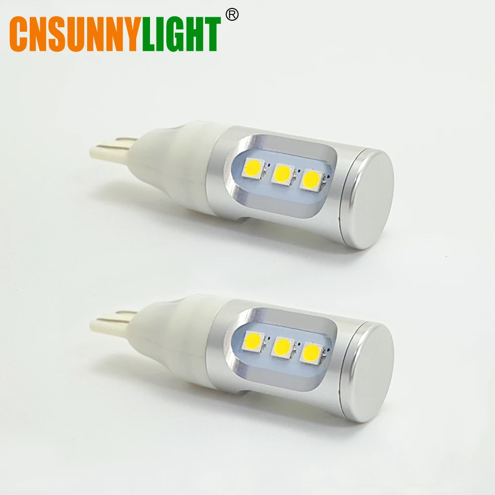 Cnsunnylight автомобилей светодиодные лампы canbus T15 W16W T20 7440 7443 1156 S25 1157 T25 3156 3157 5202 H16 PY24W ошибка Бесплатный обратный освещения