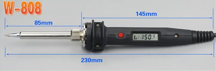 Япония WiT W808 Электрический паяльник 60 Вт 80 Вт 100 Вт быстрый нагрев 110V 220V конуса для фармацевтической промышленности Цифровой Дисплей Регулируемый Температура