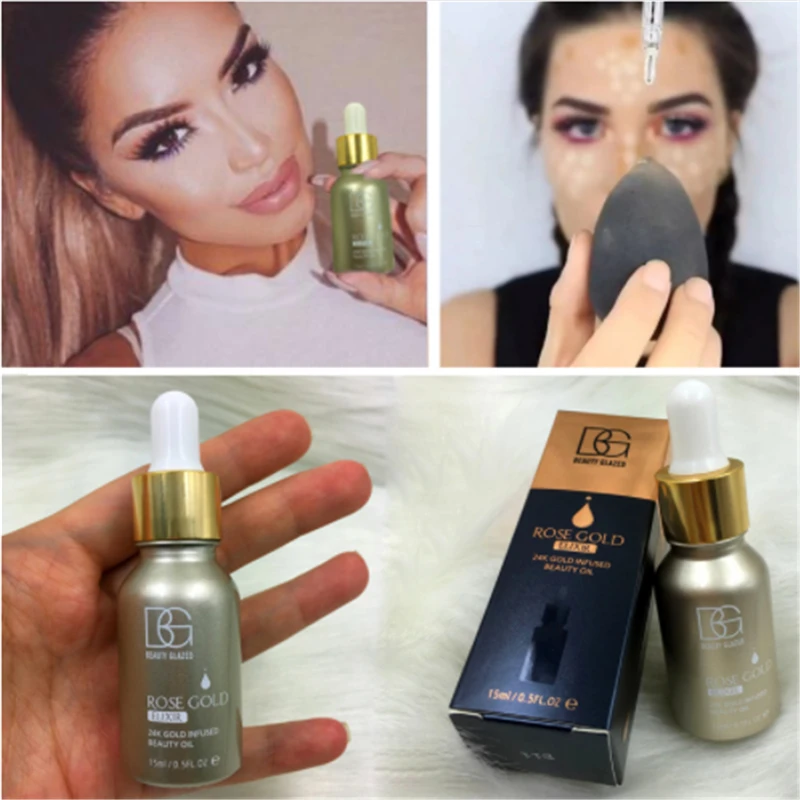 2018 красота глазурованная новый 24 к розовое золото эликсир излучающий Moisturizer BNIB 30ml