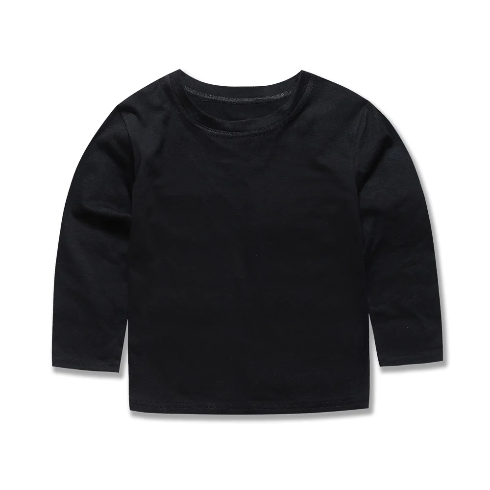 plain black full sleeve t shirt for girl