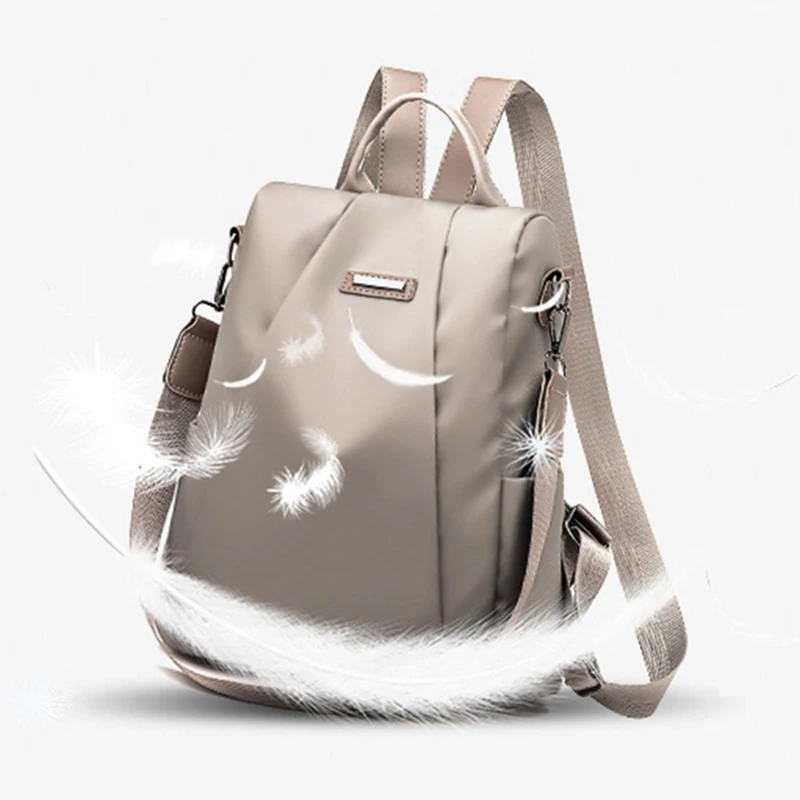 

Water Proof Nylon Backpack Women Anti-theft Canvas Backpack Korean Oxford Schoolbag Pack Bag Girls Travel Bag Large Capacity Z41