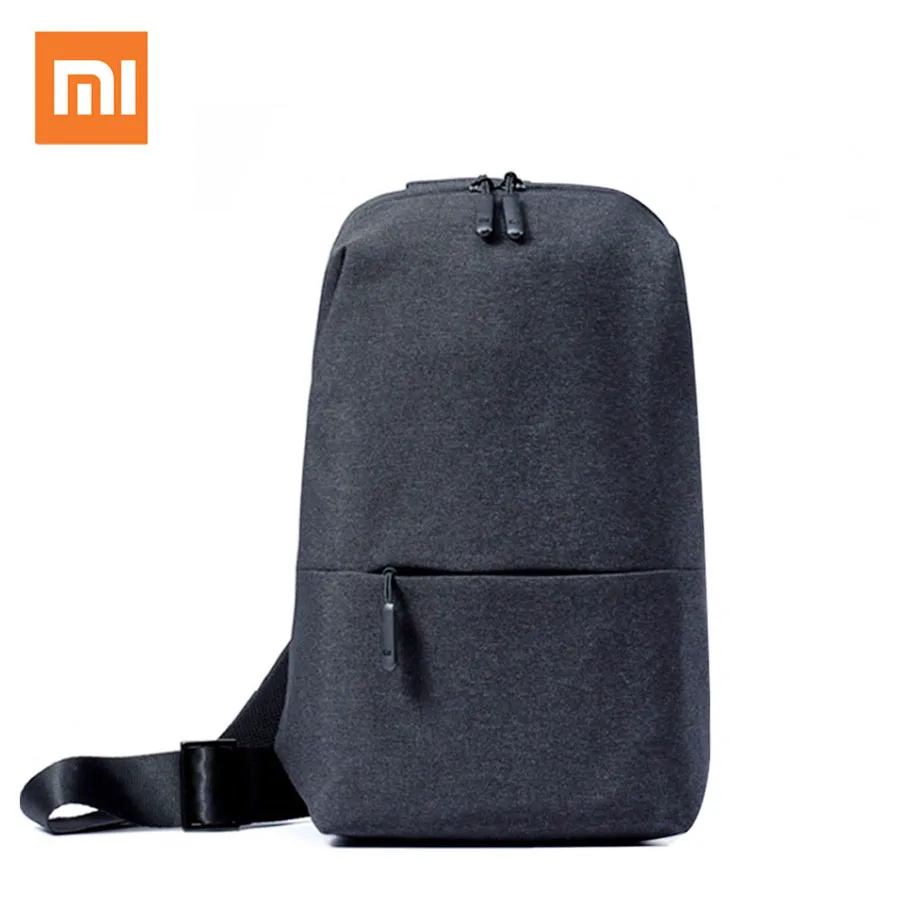 Xiao mi городской Досуг груди пакет сумка mi рюкзак маленький размер плеча Тип унисекс рюкзак для мужчин и женщин - Цвет: Dark Gray-