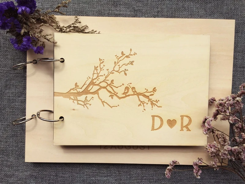 

Custom Wooden Guest Book, Modern Wooden Guestbook, Modern Guest Book, Personalised Guest Book, Unique Wedding Guestbook