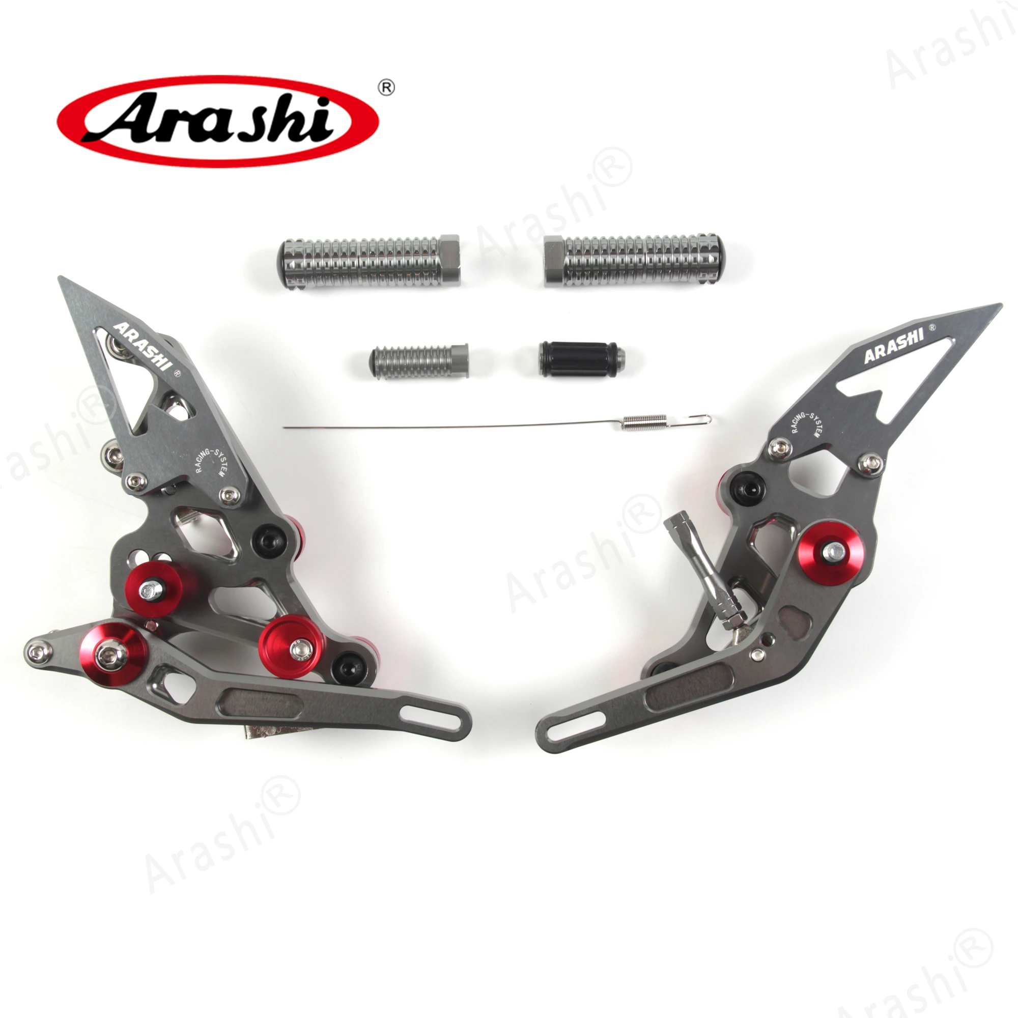 Arashi для YAMAHA MT07- с ЧПУ Регулируемая подножка подножки MT 07 FZ 07 мотоцикл Rider Rearset подножка