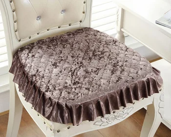 

European Style Fluffy Soft Plush Dining Office Chair Seat Cushion High Quality Anti-slip Removable Washable Chair Cushion LFB933