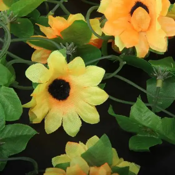 HOT SALE Artificial sunflower garland flower vine for Home Wedding Garden Decoration HOT SALE Artificial sunflower garland flower vine for Home Wedding Garden Decoration