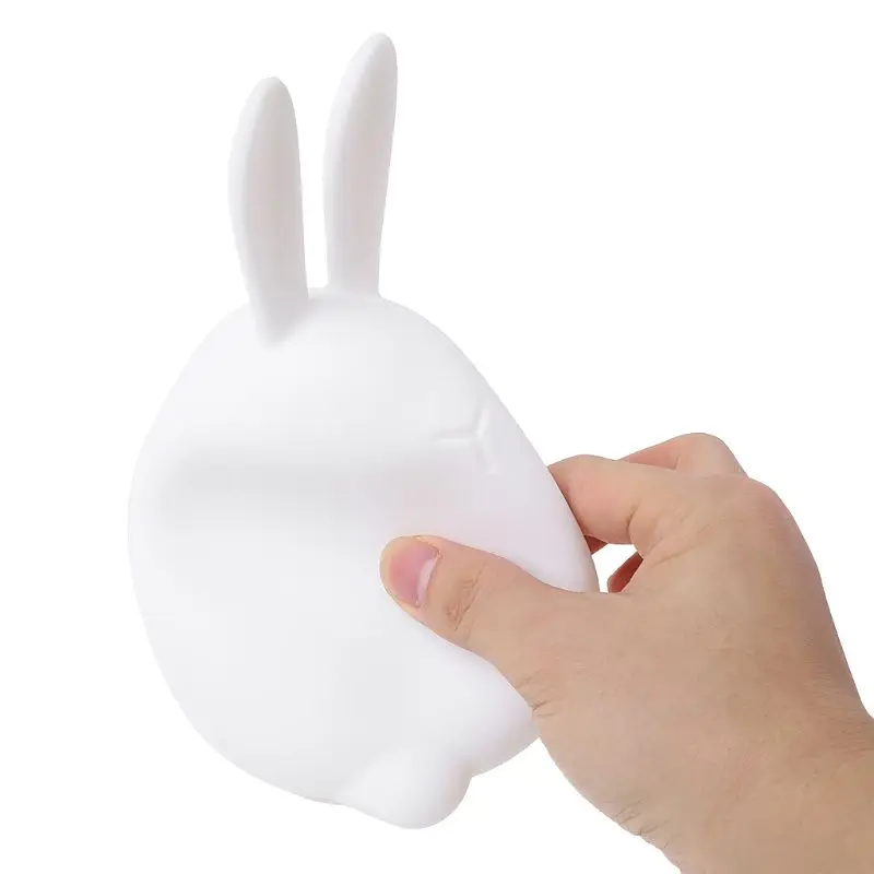 

Cartoon Rabbit Flash Night Light LED Change Color Warm Lamp Bedroom Decor Supply