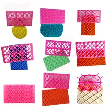 Приспособления для выпечки тортов жаропрочная посуда 9 штук торта SugarQuyi печать штампованная ромбовидная бабочка лук tapete де силикон para confei