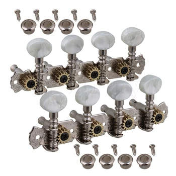 

Yibuy NICKEL MANDOLIN Machine Heads Tuning Pegs Set