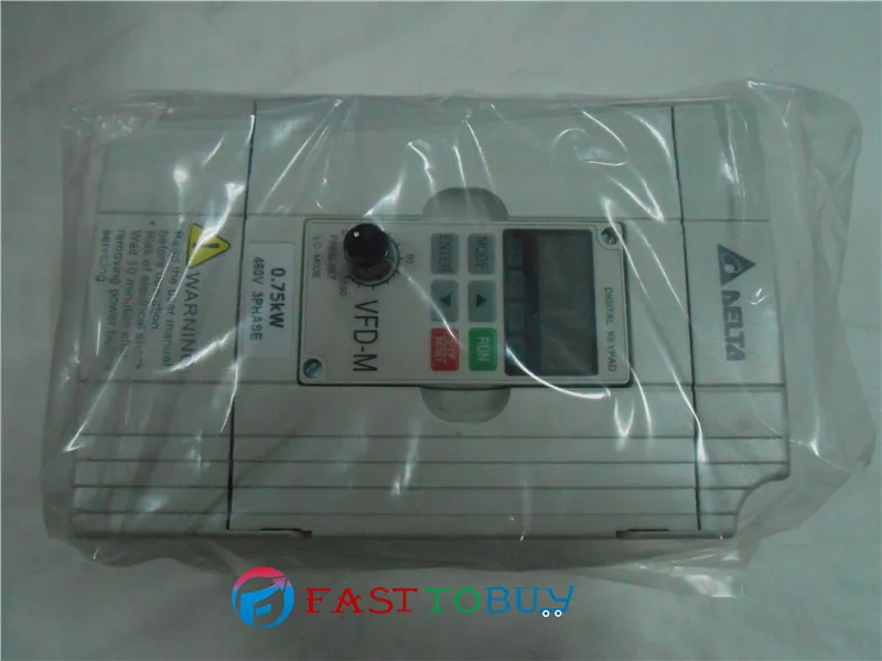 Delta Инвертор VFD привод переменной частоты VFD007M43B 3 фазы 380 в 0 75 кВт 1HP 1 ~ 400 Гц