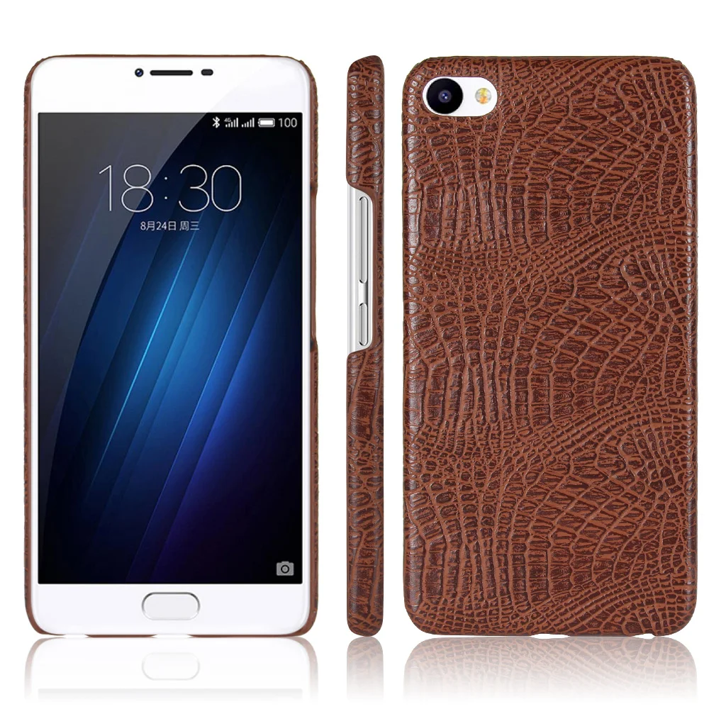 

Leather Case for Meizu U10 Luxury Crocodile Skin Pattern Cover Shockproof Hard Shell For Meizu U 10 Phone Cases Fundas Bag