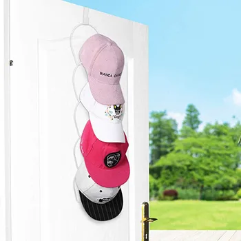 

Multi-layer Door Wall Mounted Hat Rack Door Hooks and Sticky Hooks Include hanging organizer for Bag ,scarf ,hat #5/6