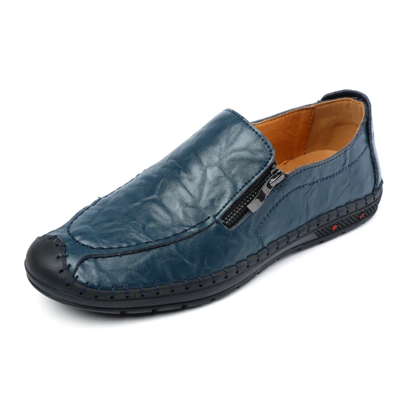 

Men Loafers Casual Shoes Fashion Genuine Leather Breathable Slip On Driving Shoes Men Moccasins Lightweight Comfortable Flats C4