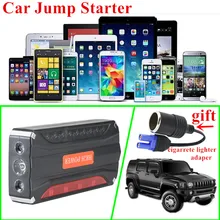 Аварийный 12V Бензин дизельный автомобиль скачок стартер Портативный 4USB Мощность банк SOS света 600A пик автомобиля Батарея бустер стартер
