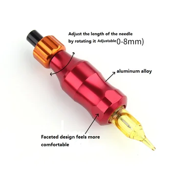 

1pcs can adjust Faceted design feels more comfortable tattoo grips Unadjustable for professional artist tattoo machine grip