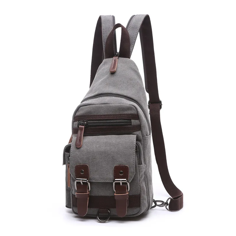 Mochila de Lona ao ar Livre para os Homens de Fitness Pacote de Bolsa de Ombro dos Homens do Vintage ao ar Scione Ginásio Peito Livre Militar Tático Mochila 19 Cheap Mochilas escal.