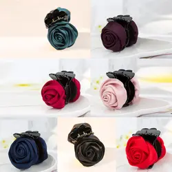 Прекрасный чистый цвет средний цветок розы Hairgrip для женщин заколка для волос для причесок