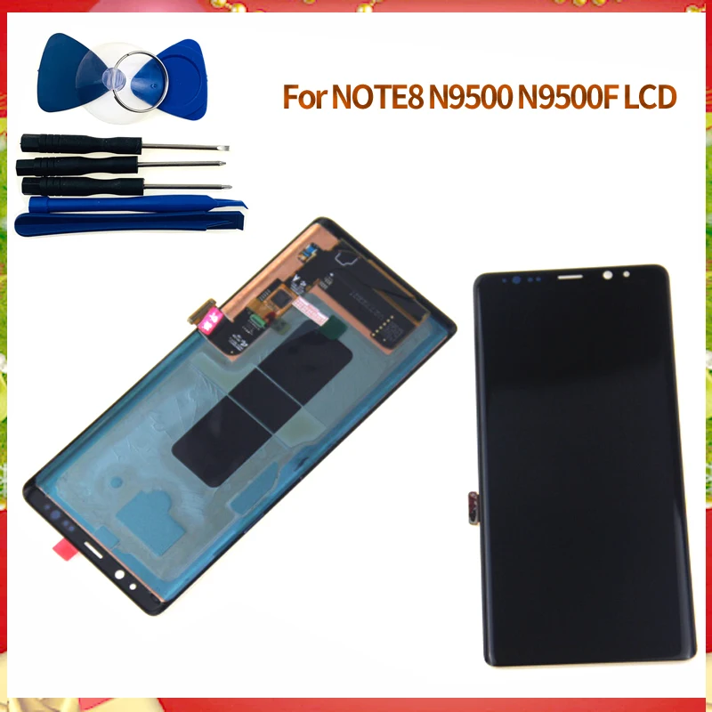 6 3 ''Супер AMOLED дисплей для samsung Galaxy Note 8 ЖК сенсорный экран Note8 N9500 дигитайзер
