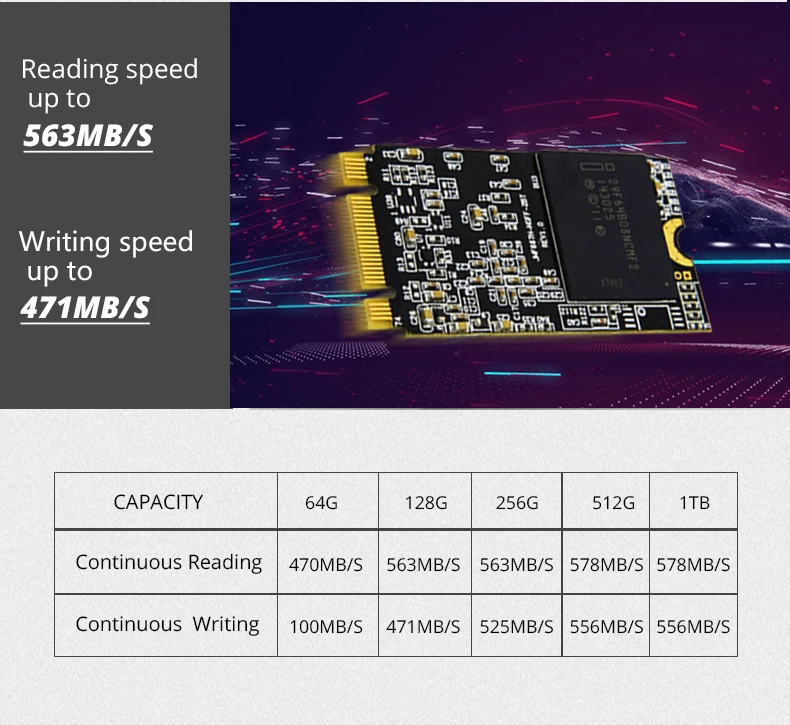 22*42 мм NGFF SSD 1 ТБ 1024 ГБ SATA III 6 ГБ/сек. Внутренний твердотельный накопитель NGFF для cube i7 стилусы Surface Pro Тетрадь M.2 2242 диск